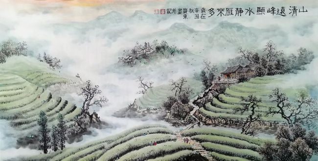 曾剛最新山水畫作展示,曾剛最新山水畫作展示,傳統(tǒng)與現(xiàn)代的交融之美